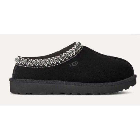 Koolaburra By UGG Women's Burree Platform Black Suede Slip-On Slippers With Chec - Picture 2 of 16